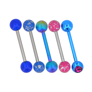 Promotion Curved Barbell Eyebrow Snake Display Acrylic <strong>8</strong> <strong>Ball</strong> 5 20 Mm Ruber <strong>Ring</strong> for Man Piercing Tongue - Product Image 5