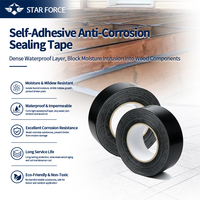 Ruban d'étanchéité auto-adhésif en butyl stratifié croisé anti-corrosion pour la protection des poutres en bois, des terrasses et l'enroulement des tuyaux