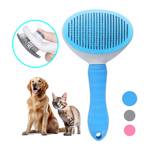 Cepillo y Peine Removedor de Pelo para Mascotas de Plástico y TPR con Autolimpieza de un Clic, Ecológico, con Agujas Finas, para Gatos, Perros y Animales Pequeños, en Existencia - Product Image 3