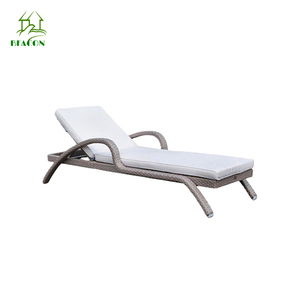 Bền không thấm nước mặt trời giường PE mây wicker khung nhôm vườn Chaise phòng chờ ghế ngoài trời bãi biển hồ bơi ghế tắm nắng - Product Image 3