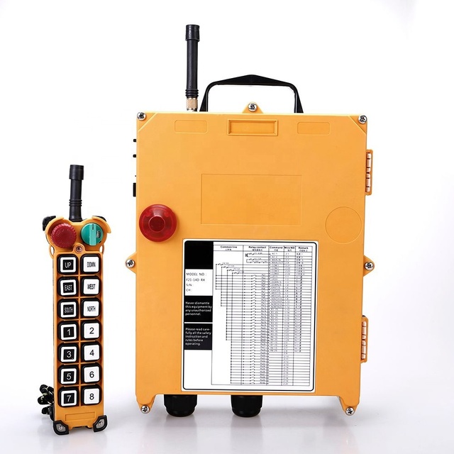 Wireless Crane Remote Control 315MHz 433MHz 100m Range IP65 Waterproof