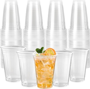 Gobelet en plastique PP jetable écologique personnalisé avec couvercle pour café, jus, smoothies et thé au lait - Vaisselle à emporter (logo personnalisé) - Product Image 1