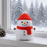 Jouet anti-stress géant bonhomme de neige de Noël 15,5 cm, jouet à presser à rebond lent, jouet tactile pour soulager l'anxiété, pour filles