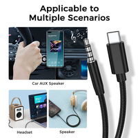 UNIEAN Großhandel 3,5-mm-Audio-Aux-zu-Typ-C-Kabel USB-A-Stecker auf 3,5-mm-Audio-Buchse Mikrofonkabel für iPhone zu Android