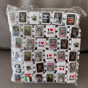 <span class=keywords><strong>Bracciale</strong></span> in Legno Elastico PERSONALIZZATO con <span class=keywords><strong>Rosario</strong></span> in Acrilico, Immagine del Cliente e Icona in Resina su Legno, Disponibile - Product Image 5