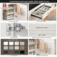 Armoire suspendue, Cadre d'armoire de cuisine modulaire, Rideaux, Armoires de cuisine, Unité de cuisine RTA en gros pour hôtel et villa