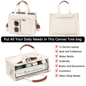 Bolsa de Lona con Compartimentos Individuales para Maestros y Enfermeras, Bolsa Cruzada para el Trabajo, Bolsa para Portátil con Cierre de Cremallera - Product Image 4