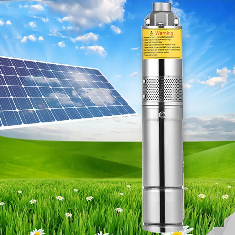 משאבת מים טבולה סולארית טבולה 3 אינץ' 72v 750w Dc באיכות גבוהה לחקלאות