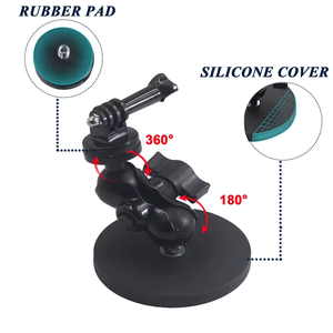 Support de base magnétique pour caméra avec bras articulé à boule de 1 pouce, support de tête sphérique de 25 mm pour caméra d'action GoPro Insta360 DJI et téléphone - Product Image 2
