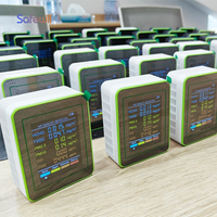 Détecteur Safewill Tuya AQI PM2.5 PM10 CO2 TVOC Température Humidité WiFi Moniteur de qualité de l'air intérieur IP54 Alarme sonore et lumineuse