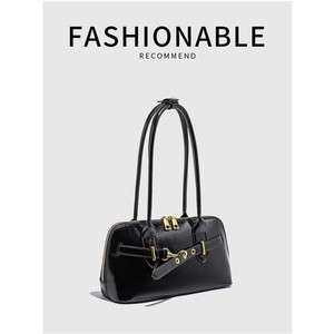 Nouveauté Sac à bandoulière pour femme de style rétro haut de gamme, imperméable, en PU, avec fermeture éclair, motif géométrique, doublure en polyester - Product Image 2