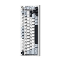75% Gasket 81 Keys Tri-mode OEM Hotswap RGB Backlit Full N-key Rollover PBT Keycap BT Wireless Mechanical Keyboard with Knob