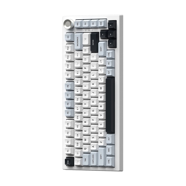 75% Gasket 81 Keys Tri-mode OEM Hotswap RGB Backlit Full N-key Rollover PBT Keycap BT Wireless Mechanical Keyboard with Knob