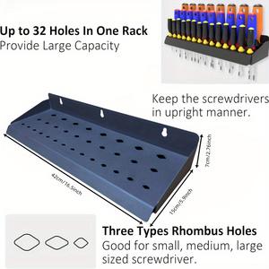 Organizador de Herramientas de <span class=keywords><strong>Pared</strong></span> con 23 Orificios, Resistente, para Destornilladores, Alicates y Otras Herramientas - Product Image 2