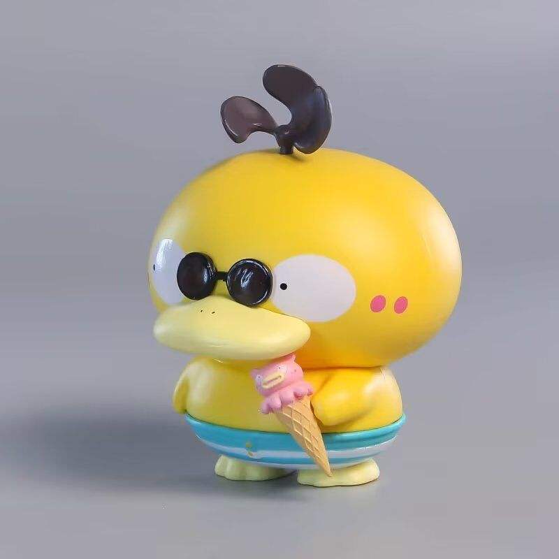 Summer leisure duck (eating ice cream)