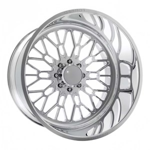 Jantes de voiture 22x12 24x14 26x14 30x16 4x4 Super Single forgées polies à déport profond pour F150/250/1500/2500/3500 - Product Image 1