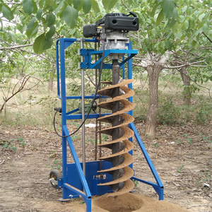 優れた性能ガソリンエンジン掘削機井戸掘削機 & 地盤掘削機セット高効率最大12m掘削深さ - Product Image 1