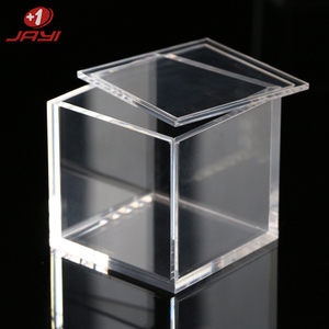 claro grande pequeño plexiglás cajas <span class=keywords><strong>de</strong></span> embalaje rectángulo cuadrado acrílico caja <span class=keywords><strong>de</strong></span> almacenamiento con tapa - Product Image 3