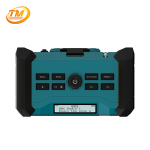 <span class=keywords><strong>Radio</strong></span> portable DAB de chantier alimentée par batterie au lithium-ion rechargeable sans fil de qualité industrielle 12-18V avec écran LCD - Product Image 4
