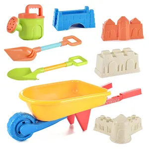 Plastic Beach Sand Toys 8PCS Beach Toys Castle Shape Summer Water Toys For Kids