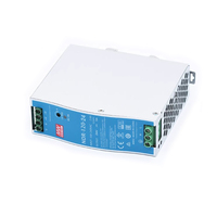 Alimentation électrique CC sur rail DIN NDR-120-24 Mean Well, simple sortie 120W 24V 5A avec PFC actif pour contrôle industriel