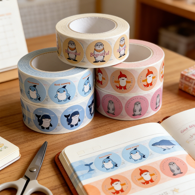 Factory Wholesale Cartoon Marine Animals Labels Stickers Pet Sticker ...