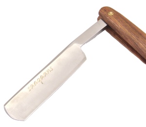 Chất Lượng Cao Bằng Gỗ Cạo Râu Dao Cạo Lưỡi Sắc Nét Mens Cạo Râu Thẳng Dao Cạo <span class=keywords><strong>Titan</strong></span> Gỗ Xử Lý Thép Miễn Phí Oem Biểu Tượng Dao Cạo - Product Image 4