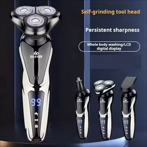 Afeitadora 3 en 1 para Hombre, Kit de Aseo Masculino, Afeitadora Eléctrica con Pantalla LCD, Recortadora de Pelo Impermeable, Recortadora de Vello Nasal y de Orejas, y Rasuradora de Barba - Product Image 3