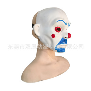 Maschera di <span class=keywords><strong>Batman</strong></span>, Cavaliere Oscuro, Joker, ladro, in lattice importato, nuova, spaventosa, per performance di Halloween. - Product Image 3