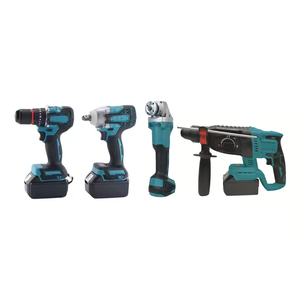 Outils électriques 20V Machine électrique longue batterie 4in1Combo perceuse sans fil sans brosse et clé à chocs et meuleuse d'angle et marteau rotatif - Product Image 4
