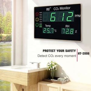 ซินไท เอชที-2008 เครื่องตรวจวัดคาร์บอนไดออกไซด์แบบติดผนัง 70ppm 3% คุณภาพสูง จอแสดงผลแบบตั้งโต๊ะ แสดงค่า Co2 - Product Image 2