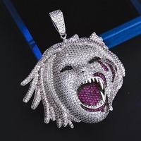 Pendentif personnalisé Hiphop, style tendance, en moissanite, audacieux et brut, cadeau de fête
