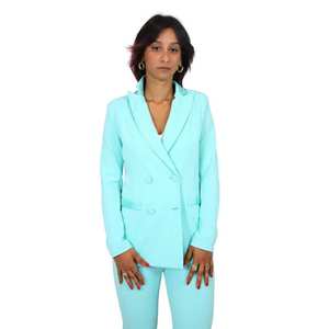 Women's Jacket Aqua Green Double Breasted <b>Blazer</b> Suit <b>Set</b> Formal Wear - Product Image 1