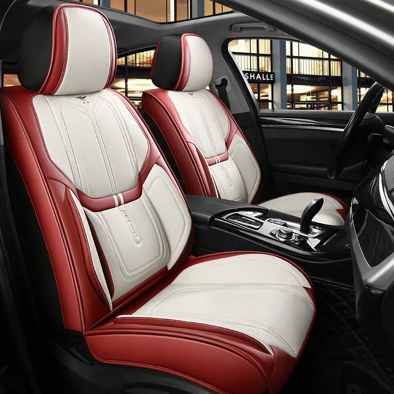 hot selling PU Modern Business universal Car Interior Accessories full set 5pcs car seats cover car accessories