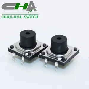 CHA C1201シリーズ触覚スイッチ丸型ハンドル8.5mm黒12mmタクトスイッチ