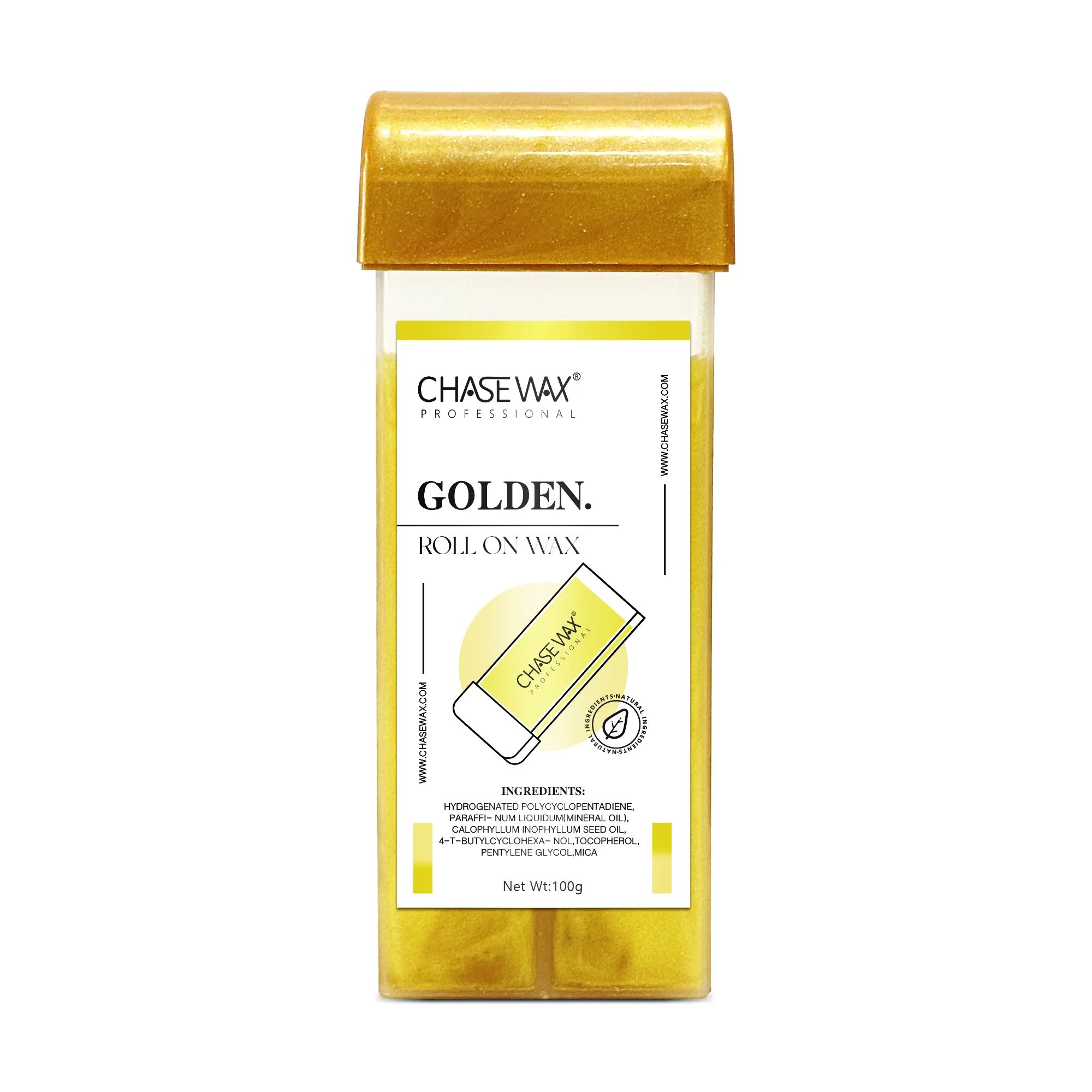 Chase Wax 100G Harsin Gratis Golden Soft Roll Op Was Cartridge Voor Body Waxen