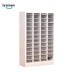 Factory workshop customized tool storage metal cabinet multi plastic drawers space organizer steel spare parts storage cabinet