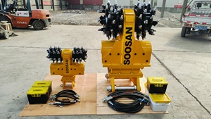 Tête de fraisage transversale hydraulique pour excavatrices de 20 à 25 tonnes SOOSAN MSB06 – Idéale pour la découpe de roche et le creusement de tranchées - Product Image 3