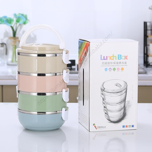 Lonchera Portátil Aislada de Acero Inoxidable LXM94 al por Mayor, Fácil de Limpiar, con Compartimentos Separados para Estudiantes - Product Image 5