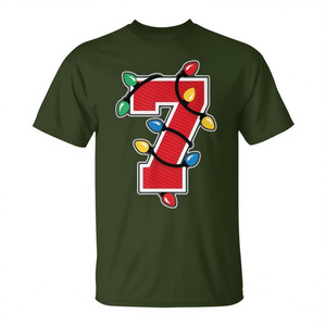 Camiseta Six Seven Meme Christmas Lights Holiday College - Product Image 2