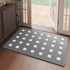 Alfombra Antideslizante para Uso Doméstico, Rectangular, con Patrón Geométrico, de Fibra de Poliéster, Resistente a las Manchas, para Entrada - Product Image 1
