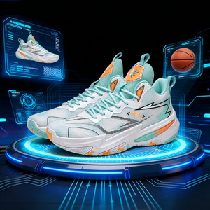 Chaussures de basketball Mandarin Duck pour adolescents, avec empeigne en mesh, <span class=keywords><strong>talon</strong></span> compensé, légères, antidérapantes, style couple pour hommes, femmes et étudiants - Product Image 4