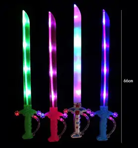 최신 디자인 LED 칼 칼 플래시 다채로운 중력 유도 어린이 장난감 선물