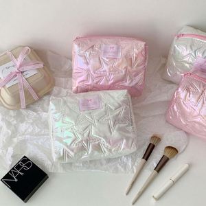 Petite trousse de maquillage florale mignonne et légère, idéale pour les voyages, avec fermeture éclair matelassée, sac à langer pour femmes et filles - Product Image 5