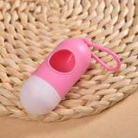 Distributeur portable de sacs à déjections pour chiens et chats, boîte de rangement souple d'extérieur en forme de crotte, outils de gestion des déchets pour animaux de compagnie au design original