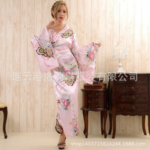 Zixiao Japanese Women's Yukata Kimono Stage Performance Costume Polyester Fiber Adult Dress Spring 2023 - Product Image 3