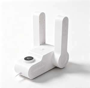 Séchoir à chaussures avec affichage numérique et bouton rotatif, plastique blanc, 220 V, séchage rapide, stérilisation, désodorisation - Product Image 1