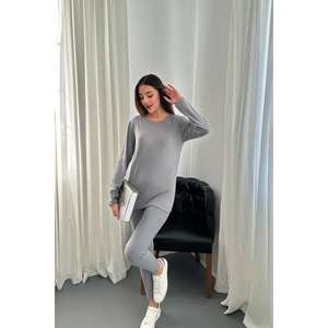 ชุดกันหนาวสีเทาขายส่ง เสื้อผ้าสำหรับกิจกรรมกลางแจ้งแบบเทคนิคอล - Product Image 5