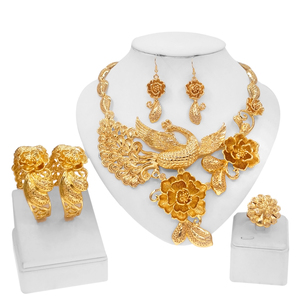 Ensemble de <span class=keywords><strong>bijoux</strong></span> exquis Zhuerrui, collier de haute qualité, <span class=keywords><strong>bijoux</strong></span> de mariage en or, accessoires de costume <span class=keywords><strong>italiens</strong></span>, ensembles de <span class=keywords><strong>bijoux</strong></span> HH19061103 - Product Image 5