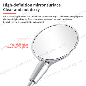 กระจกมองข้างอลูมิเนียมอัลลอยด์ยาวกระจกมองหลังสำหรับรถจักรยานยนต์ปรับสีอิเล็กโทรเพลทสำหรับ <span class=keywords><strong>Vespa</strong></span> <span class=keywords><strong>150</strong></span>/300 - Product Image 3